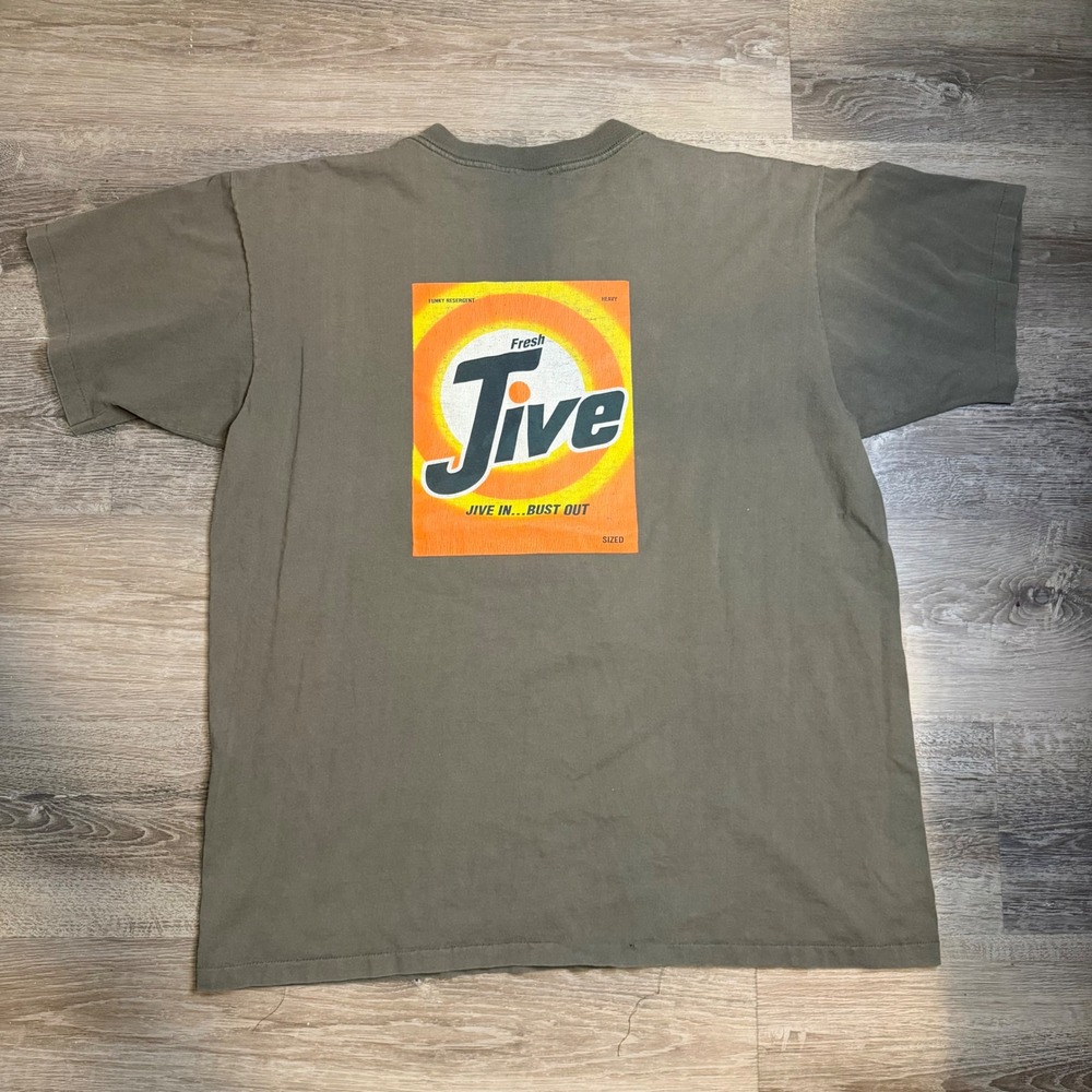 Vintage RARE Freshjive Tide Parody Graphic T-Shirt XL Made in USA 90s Streetwear